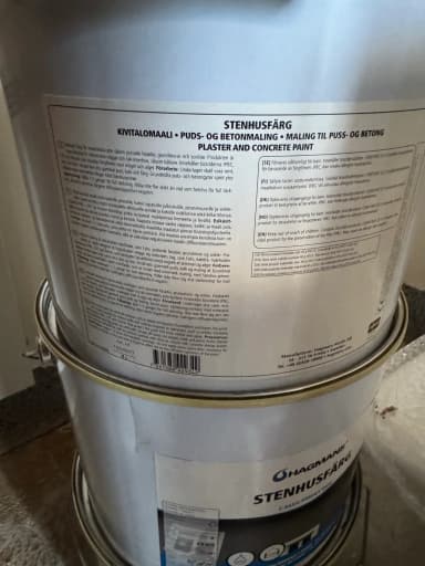 Hagmans Stenhusfärg Steinfarben 3x9L für Putz- und Betonflächen