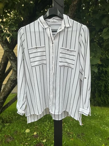 Camisa Pola a rayas blancas y negras talla 48-50