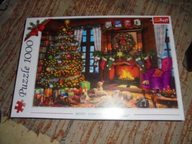 Weihnachtliches Puzzle mit 1000 Teilen