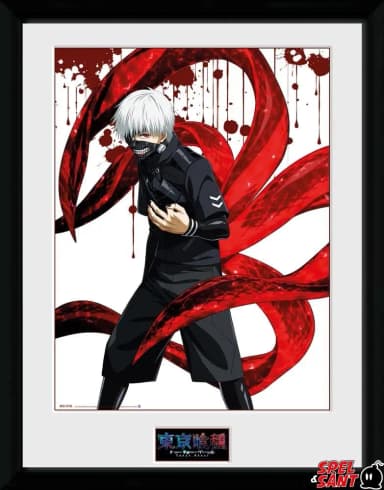 Tokyo Ghoul Kent kehystetty juliste 30x40 cm