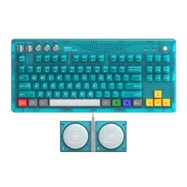 Teclado mecánico 8BitDo con interruptores azules claros diseño US
