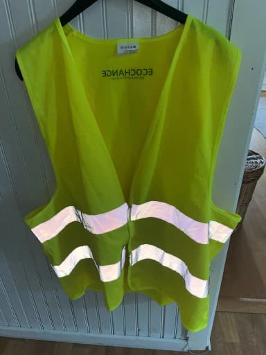 Dos chalecos reflectantes amarillos ECOCHANGE talla L