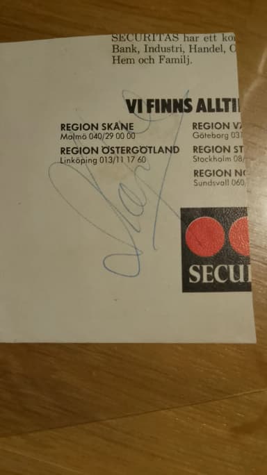 Autógrafo auténtico de Valerij Charlamov de 1980, hockey sobre hielo, Unión Sovi