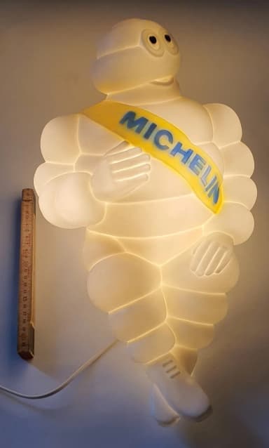 Vintage Michelin-Mann Wandleuchte aus den 60er-70er Jahren aus Kunststoff