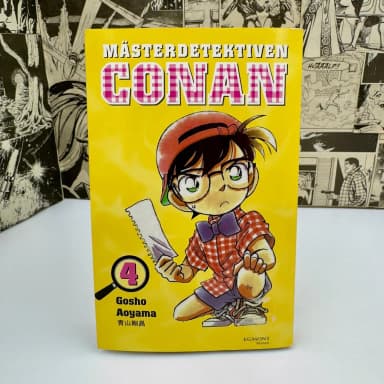 Master Detective Conan kirja 4 Gosho Aoyamalta ruotsiksi