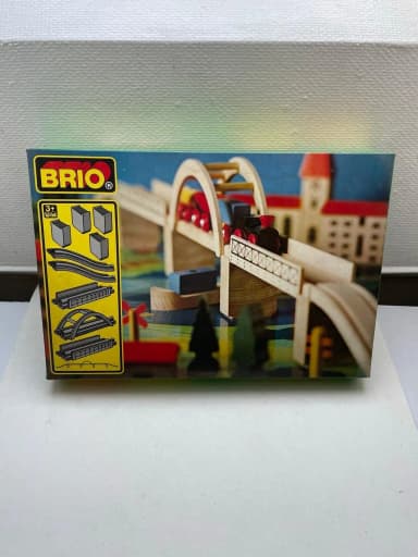 Set de tren de madera Brio vintage sin abrir 33353 span