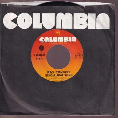 Ray Conniff Sing Along Song 7 inch record