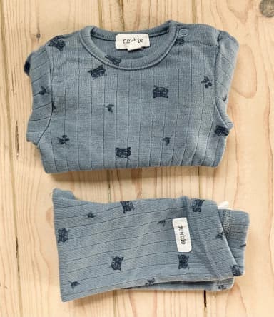 Kaksiosainen villainen body ja legginsit Newbie koko 62 (2-4 kk)