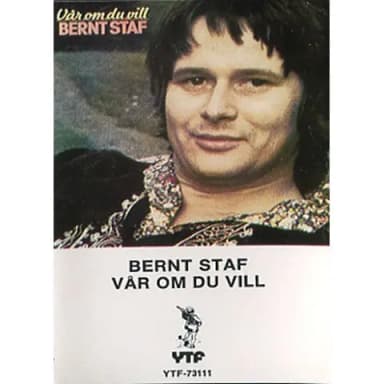 Alkuperäinen 1976 Bernt Staf - Vår Om Du Vill kasetti harvinainen