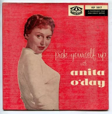 Anita O'Day Pick Yourself Up Ruotsalainen EP vuodelta 1959 Karusell Verve