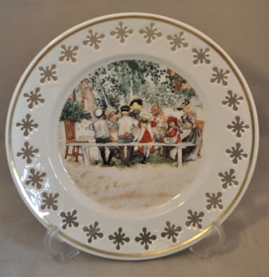 Plato de pared Bing & Grøndahl Carl Larsson serie 1, motivo 2