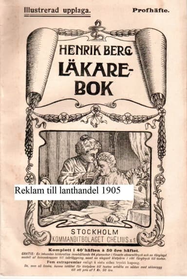 Illustrierte Ausgabe von Henrik Bergs Ärztebuch, 1905 gedruckt