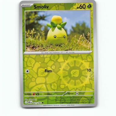 Smoliv 21 Reverse Holo Pokémon Card from Destined Rivals set