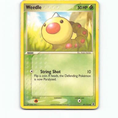 Weedle 87 Pokémon DS EN card from EX Delta Species series