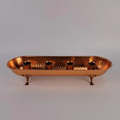 Candelabro de adviento en cobre Gunnar Ander de Ystad Metall