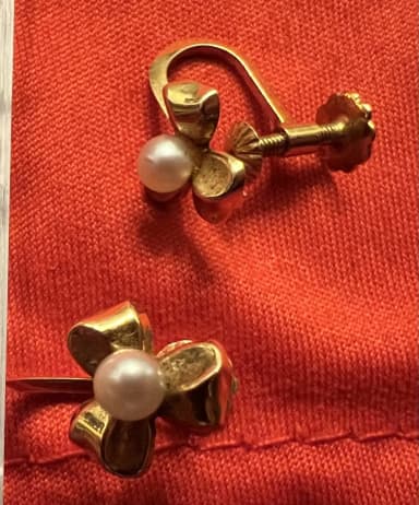 Ein Paar Ohrringe aus 18 Karat Gold
