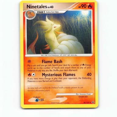 Ninetales Pokémon card 36/127 from Platinum series