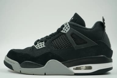 Air Jordan 4 Black Canvas Herrenschuhe