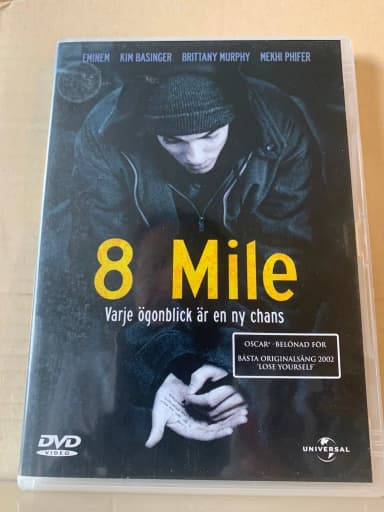 8 Mile DVD in neuwertigem Zustand in Schweden erhältlich