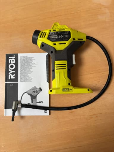Ryobi ONE+ R18PI Mini-Kompressor mit Handbuch