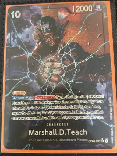 One Piece Marshall D. Teach figure OP09-093 available