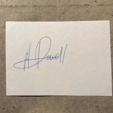 Autógrafo de Asafa Powell, oro olímpico 2016 4x100m