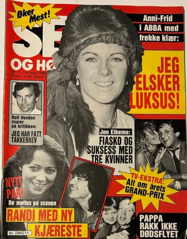 Norjalainen lehti, jossa Anni-Frid ABBA:sta