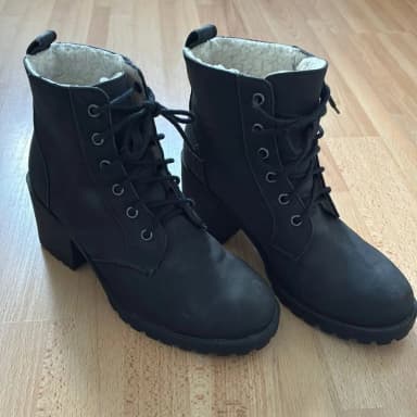 Gebrauchte schwarze H&M Stiefel Größe EUR 39