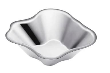 Cuenco Iittala Aalto de acero inoxidable 182x50 mm por Alvar Aalto