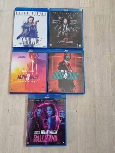 John Wick 1-4 und Ballerina Blu-ray Sammlung in Schweden