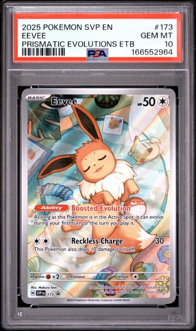 Eevee 173/131 PSA 10 -kortti Prismatic Evolutions -sarjasta