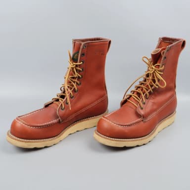 Red Wing 8 inch moc toe boots size 40