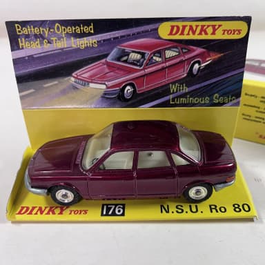 Dinky Toys NSU Ro 80i Modellauto 1:43 im Karton aus den 60ern NOS
