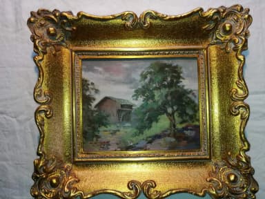Uhro Willgren oil painting on panel, signed