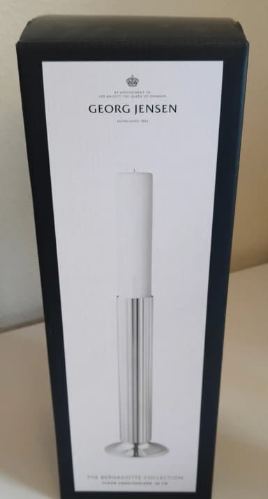 Portavelas Georg Jensen Bernadotte 40 cm nuevo y sin usar