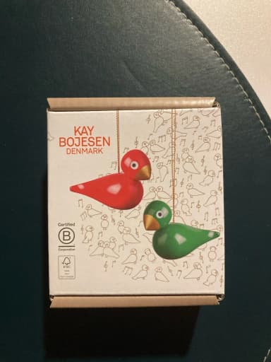 Kay Bojesen joululintusetti puusta