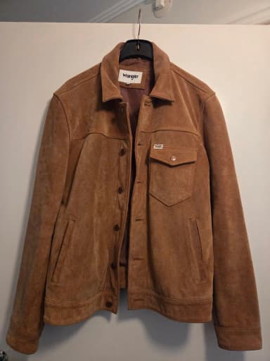 Wrangler brown suede jacket size L