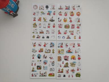 nuevas pegatinas transparentes de PVC de Moomin Little My