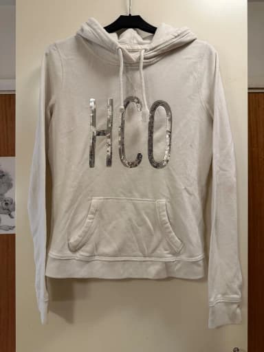 Sudadera blanca Hollister talla M