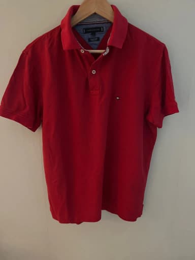 Tommy Hilfiger punainen poolopaita koko L