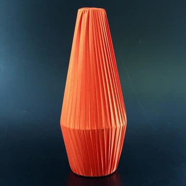 orange lampshade for your retro floor lamp