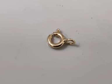 18k Gold Federringverschluss, 0,17 g, Schmuckzubehör für Ketten