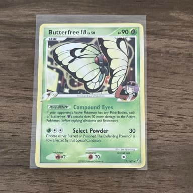 Butterfree FB 17/147 Pokemon card from Supreme Victors set