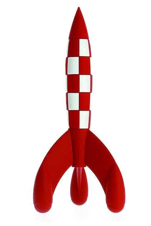 Klassische Tintin Mondrakete 17 cm