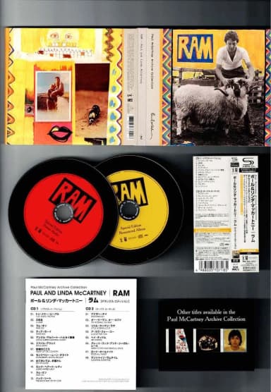 Paul & Linda McCartney Ram 2-CD-Set von 1971 mit Bonus-CD