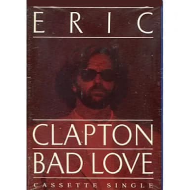 Eric Clapton Bad Love US Kassettensingle mit Papierschlitz