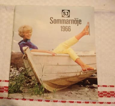 sj summer fun 1966 -muistoesineitä Ruotsissa