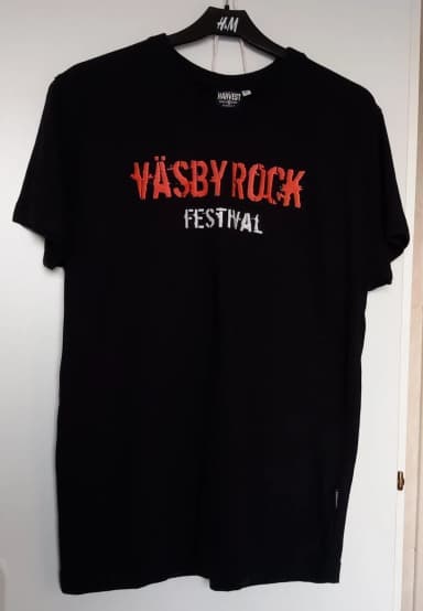 Väsby Rock Festival black girlie t-shirt size XL