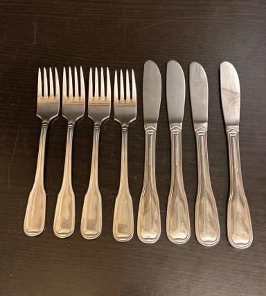 Juego de cubiertos para niños Gense Attaché de 8 piezas