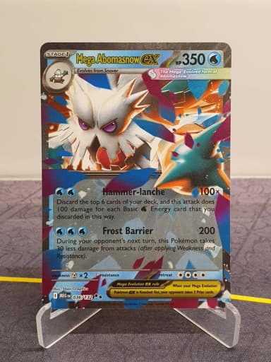 Carta Pokémon Mega Abomasnow EX doble rara 036/132